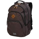 Travelite Basics Rucksack Melange mit Laptopfach Schulrucksack Daypack Backpack Laptoprucksack 96308, Farbe:Braun