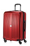 HAUPTSTADTKOFFER - X-Berg - Hartschalenkoffer Koffer Trolley Rollkoffer, 65 cm, 90 Liter, TSA, Rot Glanz